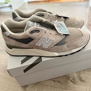 New Balance 998 Core MiUSA Grey Silver U998GR Size 9.5